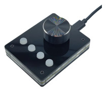 RGB Programmerbara Tangentbord USB-Ratt Tangentbord Volymkontroller Adapter