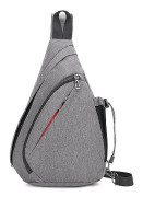 Axelremsväska Bröstpack Casual Crossbody Väska För Vandring Sport Ryggsäck Casual Dagryggsäck För Män Kvinnor Grey