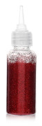 Nagelkonst Glitter Damm Akryl Glansigt Pulver Pigment Manikyr Dekoration Tillbehör Röd