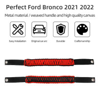 Anti-roll bar gripper för bronco mustang, Lima 2021 2022-8mm hål längd 42cm ögla röd (två-pack)