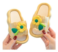 Toddler Girls Tofflor Boy Cushion Slides Sandaler Barn Fin Krämig Gul KLB
