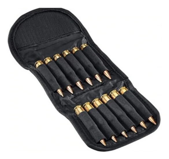 Fällbar handvapen patron hållare 12 gevär snäckor gevär patron hållare väska