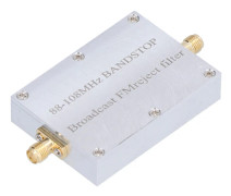 Bandstoppfilter 88 till 108 MHz Aluminiumlegering Slitstarkt FM-avvisningsfilter