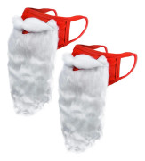 Utomhusmasker i bomull för kvinnor, 2-pack, dekorativa till jul[HK]