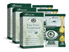 1-5X Ögonlockrengöringservetter Ögonkvalsterborttagningsservetter Tea Tree Oil Återfuktande för torra ögon Rengöringservetter Kliande ögon