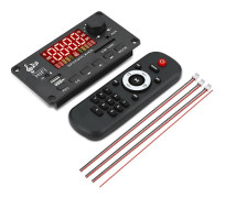 2*50W 100W Förstärkare MP3 Dekoderkort 7V-22V Bluetooth 5.0 Bilspelare USB-inspelningsmodul FM AUX Radio Handsfree för högtalare