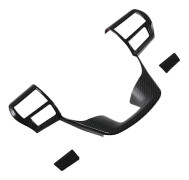 För Toyota Fortuner Hilux 2024 ABS Kolfiber Bil Rattkåpa Trim Ram Dekoration Inter