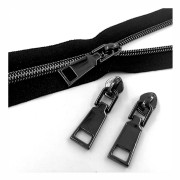 Sbest Nylon Dragkedjor #5 10 Yards Sy Dragkedjor Bulk Diy Dragkedja Per Meter Bulk Med 20 st Slider-långa Dragkedjor För Skräddarsydda Sömnadshantverk Väska (pistolmetall