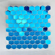 Hexagon Shimmer Board Paljettpanel LAKE BLUE LAKE BLUE Lake Blue