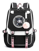 45cm Sanrios Cartoon Kawaii Kuromi My Melody Cinnamoroll Skolryggsäck Stor Kapacitet Casual Lätt Söt Ryggsäck Kuromi1 Kuromi13