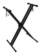 Justerbar Höjd Järn Keyboardstativ Elektronisk Orgel Display Rack Stöd för Barn Nybörjare Inlärning Utomhusbruk 61*30*45.5cm 1-pack