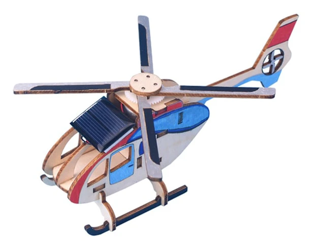 Helikopterformade monterade leksaker robusta hållbara monteringsplan pusselspel modellleksak pedagogiska leksaker intellektuell utveckling