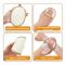 Naturliga Loofah Svamppads, 2-pack Ansikts- och Kroppsexfolierande Skrubbar för Djuprengöring, Återanvändbara Bad- och Duschsvampar för Sm Natural Beige 16x 16 x 11cm