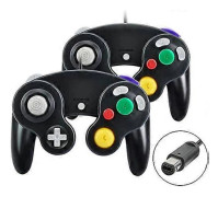 Gamecube spelkontroll, 2-pack klassisk handkontroll med vibration
