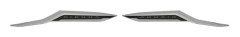 For Sienna 2021 Chrome Car Headlight Eyebrow Cover Trim Decoration Sticker