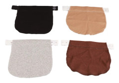 4st Graviditetsbyxor Förlängare Elastiskt Band Justerbar Storlek Mjuk Nylon Graviditetsmidjeband