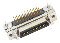 SCSI Lödfäste Hona Sockel Isolator Metallterminaler 14P/20P/26P/36P/50P 36P