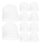 20 st Engångskockhattar Unisex Lätta Andningsbara Matlagningsmössor för Restauranger Kök Arbetskläder Huvudbonader för Kockar Bagare (LGL) White 29.00X22.00X0.15CM