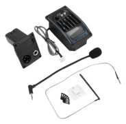 5-bands Akustisk Gitarr Pickup EQ Förförstärkare LCD Stämapparat Equalizer med Mikrofon LC-5