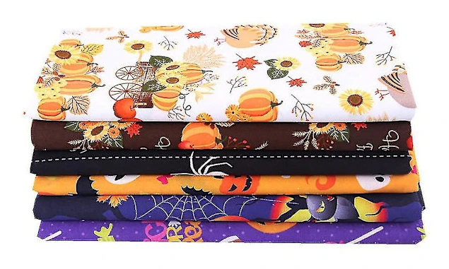 Diy handsydd barn bomull tryckt Halloween pumpa
