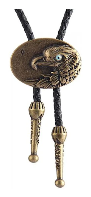 Bolo Tie- Handgjord Western Cowboy Black Vintage Cicada Penda