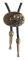 Bolo Tie- Handgjord Western Cowboy Black Vintage Cicada Penda