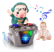 Elektronisk DJ Lätt Musik Dans Pig Toy Musical Leksaker