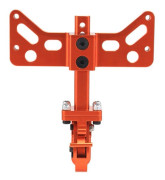 Metal Rear Bumper Tow Trailer Hook for Axial SCX6 JLU Wrangler 1/6 RC Car Upgrade Parts Accessories, Orange