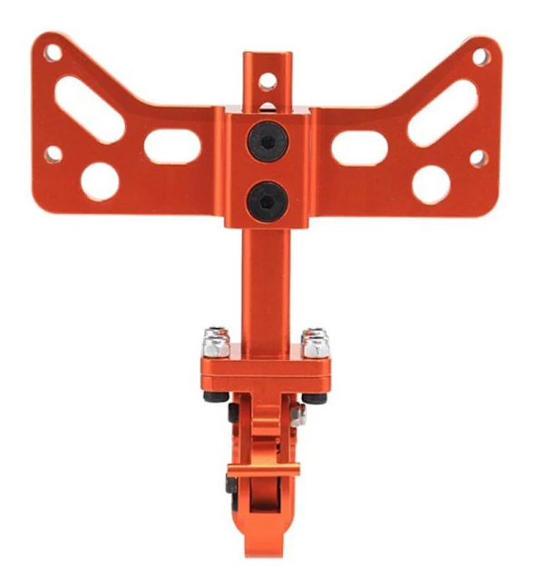 Metal Rear Bumper Tow Trailer Hook for Axial SCX6 JLU Wrangler 1/6 RC Car Upgrade Parts Accessories, Orange