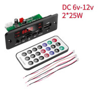 KEBIDU Bil MP3-spelare Bluetooth 5.0 Dekoderkort Bilamplifier Radiomodul Musik Spelar Audio Stereo Stöd FM TF SD USB AUX Spelar in DC6V 12V