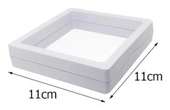 10 st 3D Flytande Displayställ Klar Smycken Halsband Armband Transparent Boxhållare Ring Hänge Fodral Behållare~00944