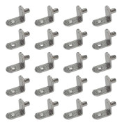 2023 20pcs 5mm L Shape Shelf Support Clips For Cupboard Furniture Cupboard Shelves Brackets With Hole For Kitchen Furniture Bookshelf