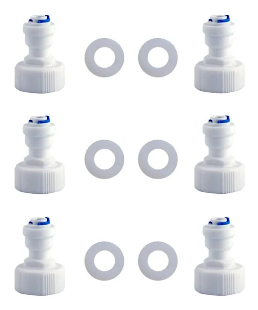 6 st vattenrenare Adapter Variabel diameter genom intern 6 pcs
