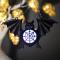 Halloween Fladdermus Hängande Lampa Harts Plast Fladdermuslykta Hänge Utomhus Inomhus Hor[YJD] Black 1pc