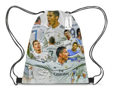 Gymväska för barn med RONALDO-tryckt skolväska E 35*45 CM