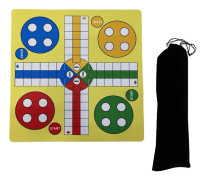 Färgglatt Ludo Flygande Schackset På 35cm Musmatta Bräde För Gruppaktivitet