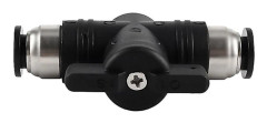 1 st 4 mm pneumatiska kopplingar tryck snabbkontakt manuell tryckventilanslutning pneumatisk rak koppling för anslutning av polyeten nylon och PU-rör (BUC-4)