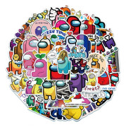 Nya 50 st Among Us Vattentäta Klistermärken DIY Laptop Dekaler Skateboard Scrapbooks 50pcs Amoung Us Stickers 2