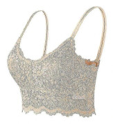 Ärmlös spetsväst BH Cropped Top Linne Vadderade Tanktoppar Träningsunderkläder Blommig Spets Bralette 7 Färger