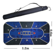 1,2*0,6m Holdem Texas Pokermatta - Hållbar gummimatta för spelbord