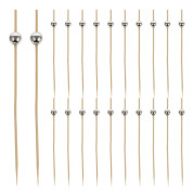 100 st Cocktailpinnar Bambu Cocktail Tandpetare Diskokula Pinnar Aptitretare Tandpetare