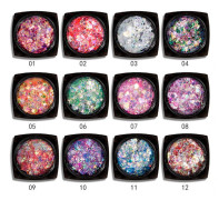 Sequin Star Patch Girl Eye Corner Paljett Makeup Paljett