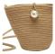 Straw Bag Casual Mini Straw Bead Messenger Shoulder Summer Beach