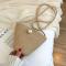Straw Bag Casual Mini Straw Bead Messenger Shoulder Summer Beach