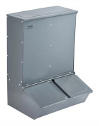 Grisfoderautomat, 60x50x84 cm, Stål, Utomhus foderautomat för boskap