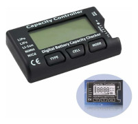 Digital Batterikapacitetstestare, Batterikapacitetsspänning Checker Tester med LCD-display, för LiPo Lithium NiMH Li-ION