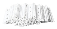 100 st Värmebeständiga Nylon Terminal Marker Strip Blocks Etikettmarkörer