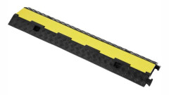 Kabelskyddsramp, 98x24x4,5 cm, Svart Gul, Gummi