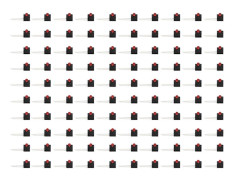 100st LED-hållare 3mm Lampskärm 90 Graders Böj med Ljus Industriella Kontrollkomponenter Rött Ljus