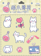Handbok klistermärke Björn mönster för journalföring Scrapbooking Dagbok Album Anteckningsbok Cats Claw Mint